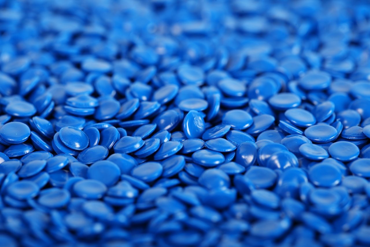 Industrial Blue Polymer Pellets