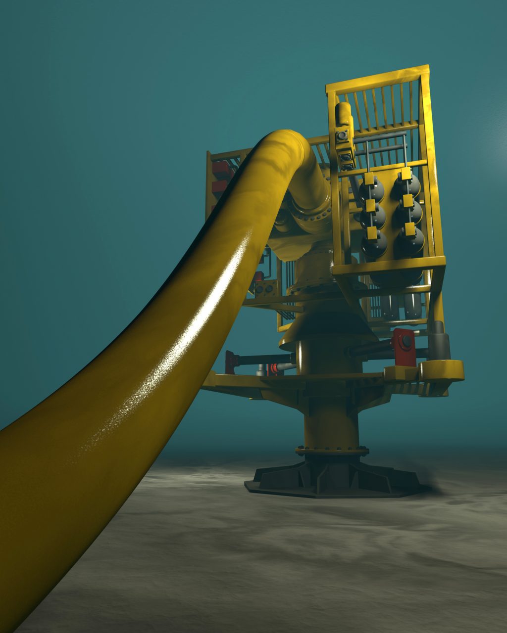 Large Underwater Oil and Gas Wellhead