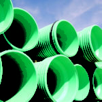 Green Large Corrugated Pipe