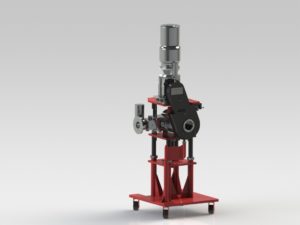 Guill Rotary Extrusion Head on Red Cart